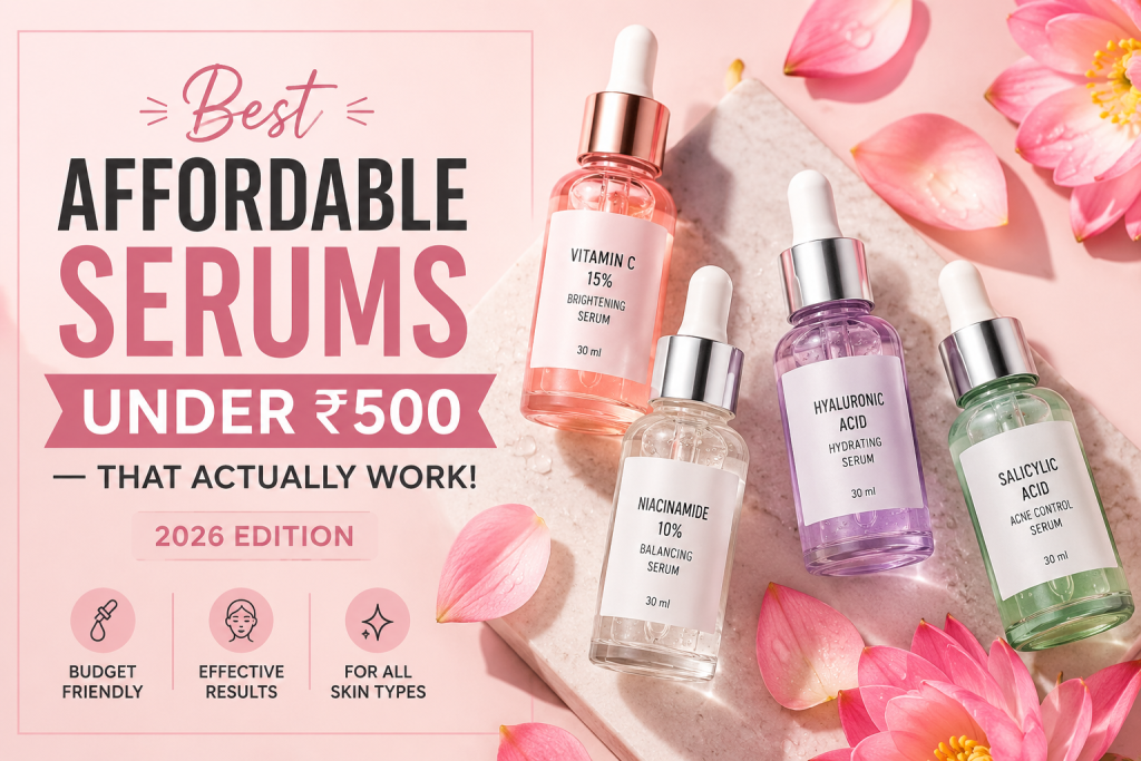Best Affordable Serums Under ₹500 — That Actually Work